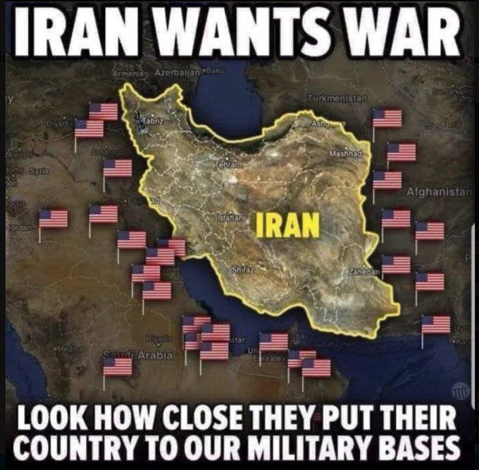 پایگاه‌های نظامی آمریکا اطراف ایران