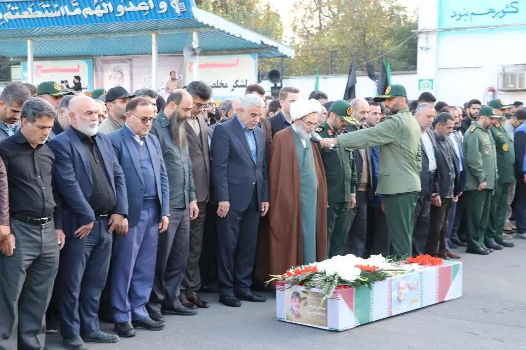 تشییع پیکر شهید مدافع حرم تازه تفحص شده «محمدرضا یعقوبی» در رشت