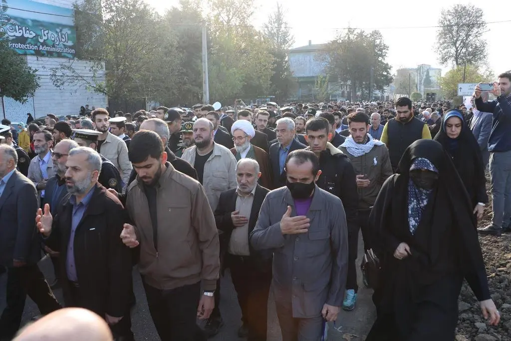 تشییع پیکر شهید مدافع حرم تازه تفحص شده «محمدرضا یعقوبی» در رشت