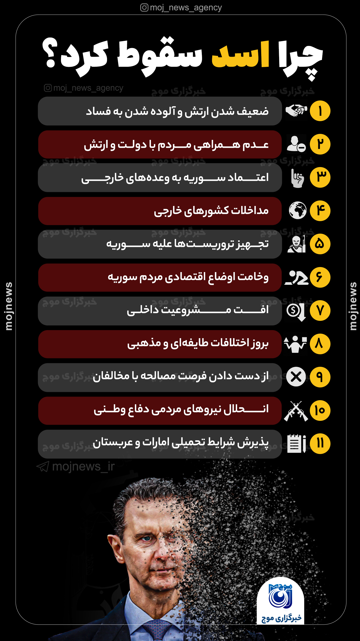 چرا اسد سقوط کرد؟ موج