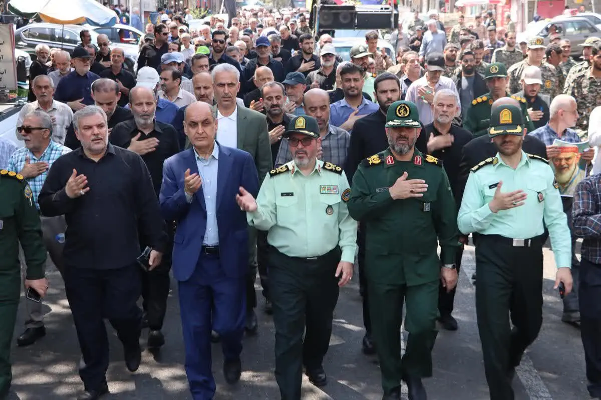 پیکر پیر رزمندگان گیلانی دفاع مقدس در رشت تشییع شد