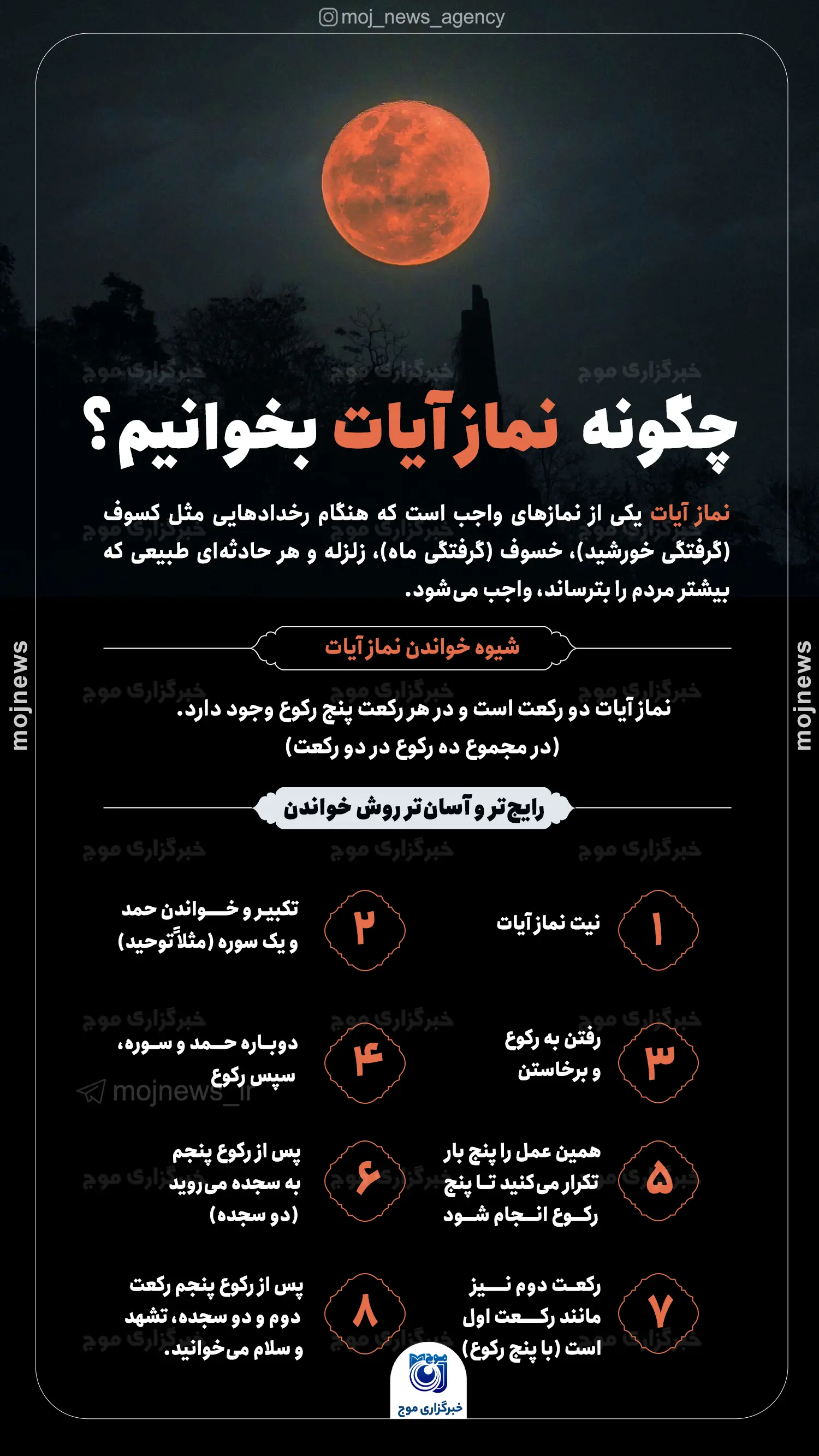 چگونه هنگام ماه گرفتگی موج