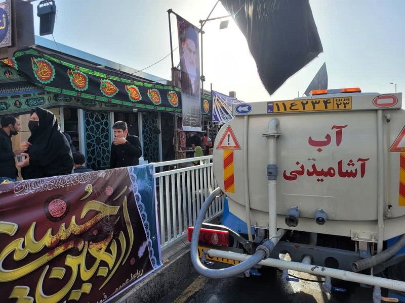 اعزام 13 تانکر آبرسانی سیار به موکب های عزاداری اربعین حسینی در اصفهان