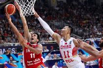 دیدار تدارکاتی بسکتبال ایران با چین