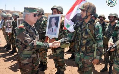 دیدار وزیر دفاع سوریه به فرماندهان ارتش این کشور 