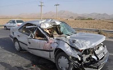 یک کشته و 2 مجروح در واژگونی سواری  پژو 405 در اصفهان 