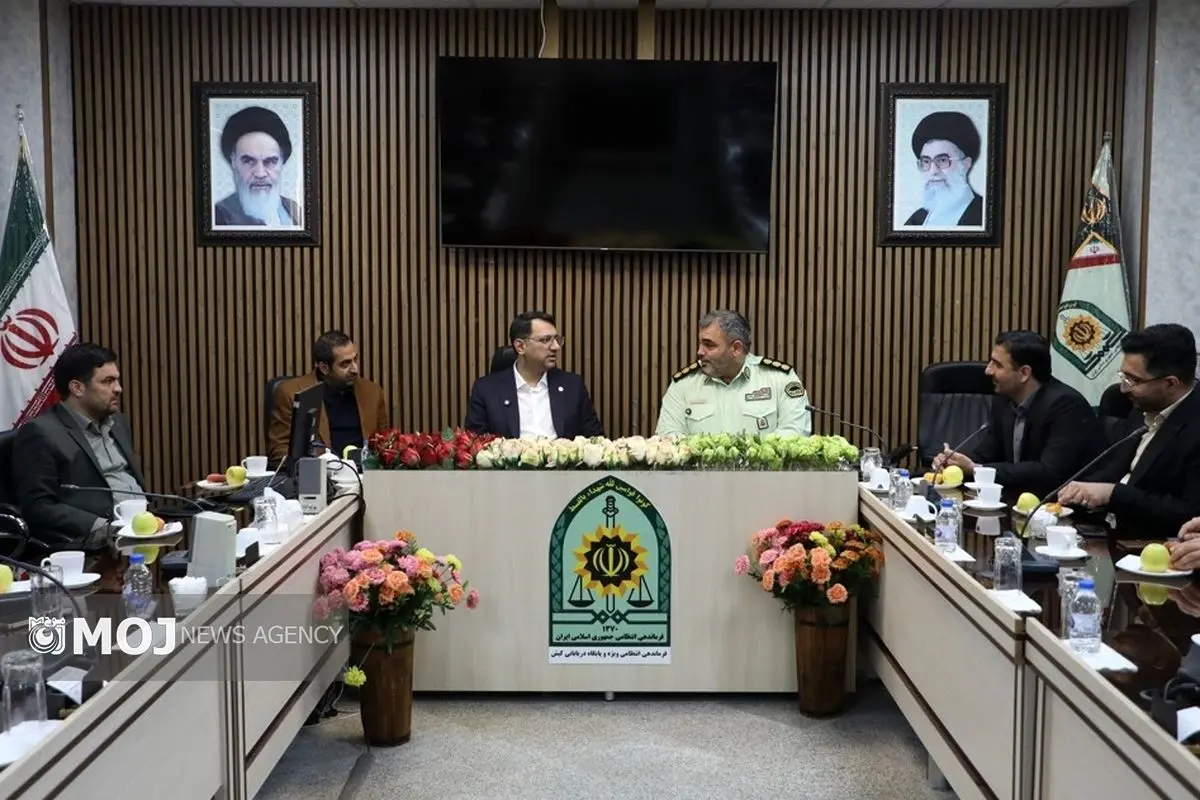دیدار کبیری با فرمانده نیروی انتظامی کیش هفته نیروی انتظامی