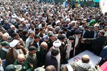 پیکر پاک دو شهید بسیجی در شهر شیبان امروزتشییع شد