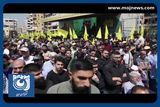 تشییع پیکرفرمانده ارشد حزب الله + فیلم