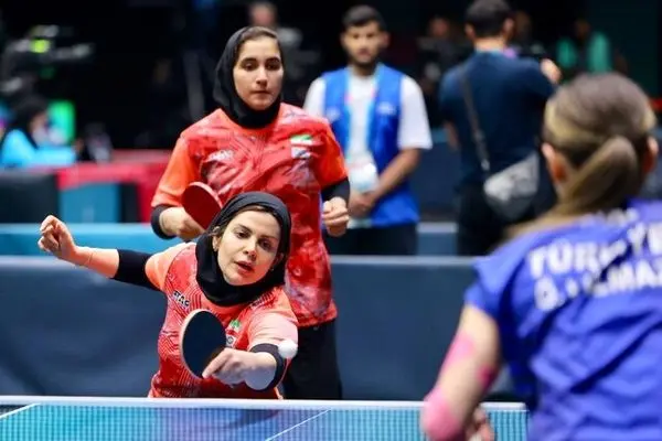 پینگ‌پنگ زنان ایران با شکست مقابل ترکیه به مدال برنز رسیدند