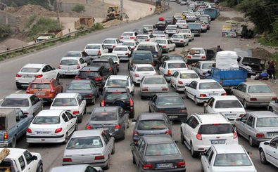 آزادراه تهران - کرج - قزوین زیر بار ترافیک سنگین است