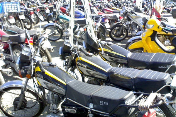 آزادسازی موتورسیکلت های توقیف شده در همدان