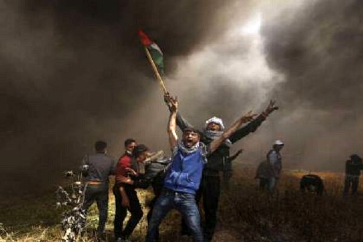 جوانان فلسطینی تظاهرات در مرز اراضی اشغالی را از سر می‌گیرند