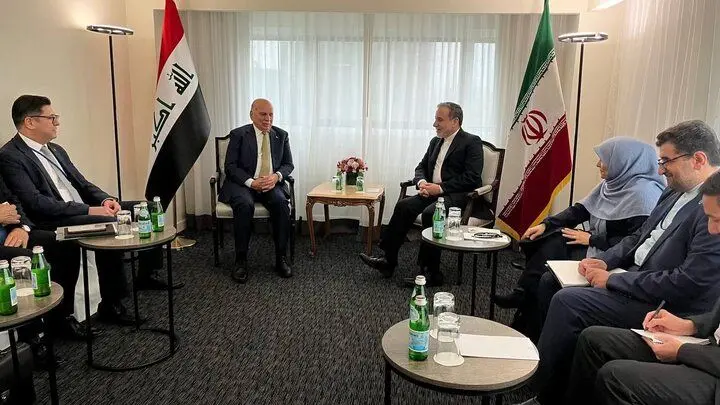 وزیران خارجه ایران و عراق در نیویورک با یکدیگر دیدار و گفتگو کردند
