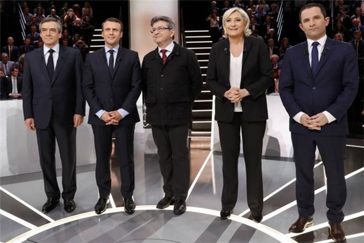 «ماکرون» پیروز جدال با «لوپن» در اولین مناظره تلوزیونی انتخابات 2017 فرانسه