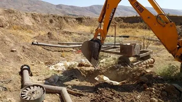 ۶ حلقه چاه غیرمجاز در شهر گودین مسدود شد