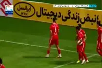 فیلم گل دوم پرسپولیس به نفت مسجد سلیمان با دبل رضا اسدی