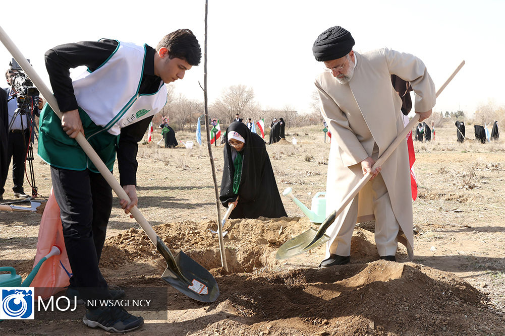 تداوم کاشت درخت در شهرک صنعتی کاویان در راستای طرح ملی کاشت یک میلیارد درخت