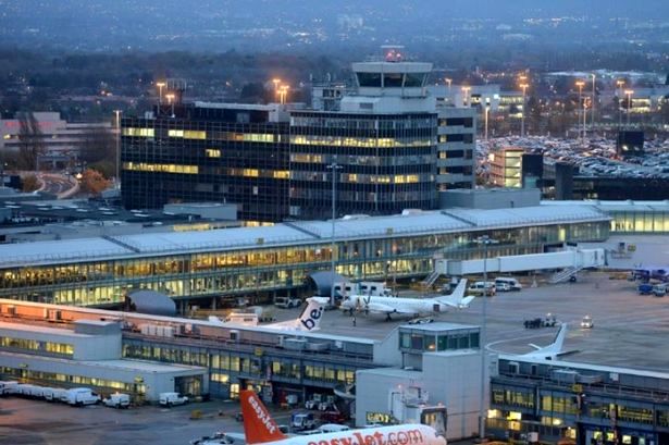 Security teams at Manchester Airport respond to suspect package