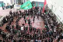 اجتماع عاشورایی عزاداران حسینی در مصلی کیش + فیلم