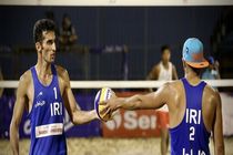والیبال ساحلی ایران از صعود به فینال تور جهانی چین بازماند