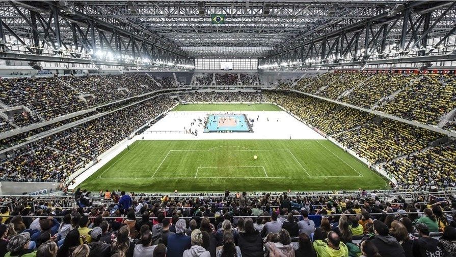 لیگ جهانی والیبال در استادیوم ۴۳ هزار نفری کوریتیبا