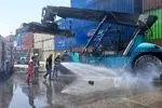 مهار آتش‌سوزی جزئی در بندر شهید رجایی