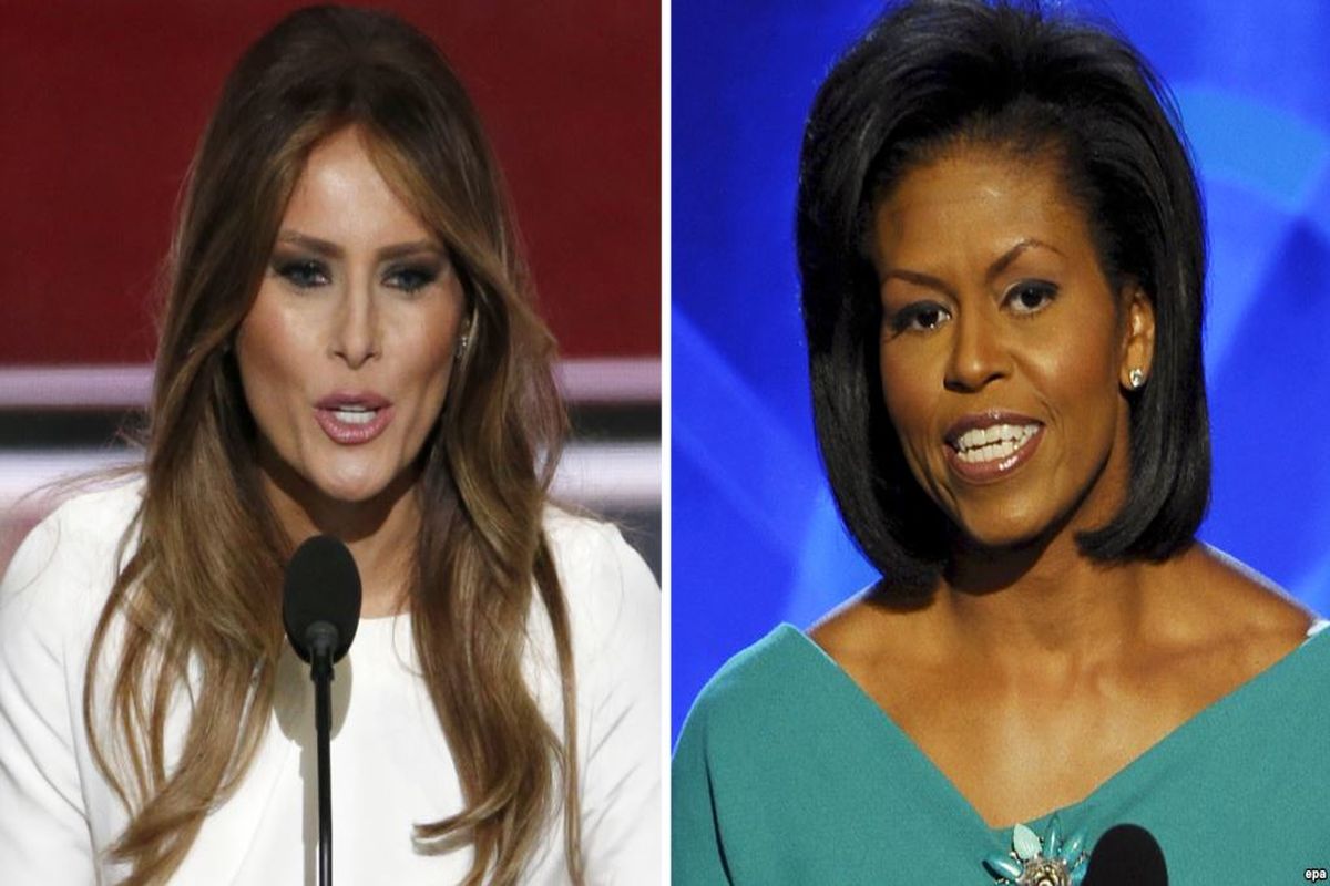 مقایسه میشل اوباما و ملانیا ترامپ با معیار تشخص زنان