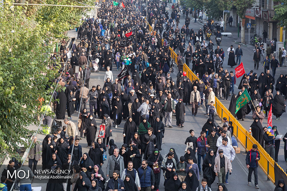 راهپیمایی جاماندگان اربعین حسینی در تهران (۱)