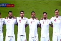 فیلم توهین تماشاگران بحرینی هنگام پخش سرود ملی ایران