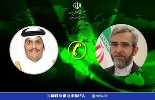 سرپرست وزارت خارجه ایران با نخست وزیر قطر گفتگو کرد