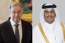 دبیرکل سازمان ملل با وزیر خارجه قطر درباره اجرای توافق آتش‌بس غزه گفت‌وگو کرد