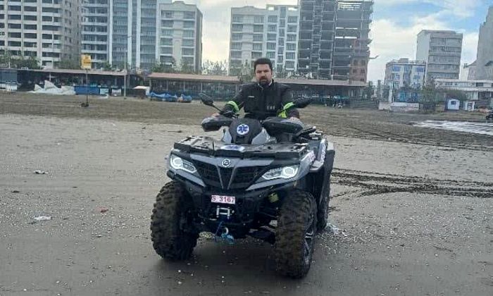 موتور چهارچرخ اورژانس در ساحل محمودآباد راه‌اندازی شد