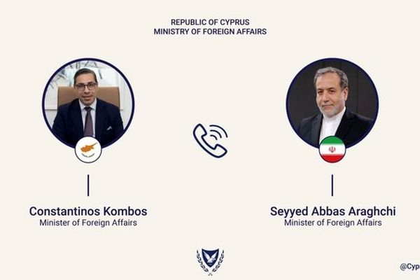 وزیر خارجه قبرس درباره تماس تلفنی با عراقچی پیامی منتشر کرد