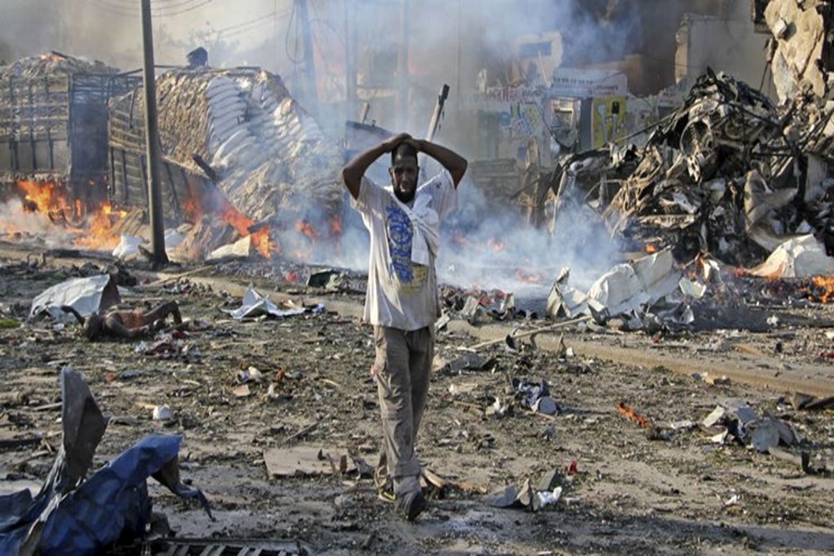 وقوع انفجار مهیب و تیراندازی در پایتخت سومالی