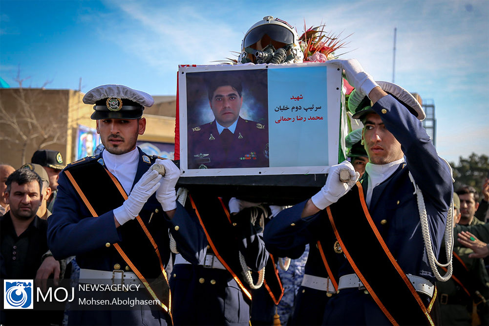 تشییع پیکر خلبان شهید محمدرضا رحمانی