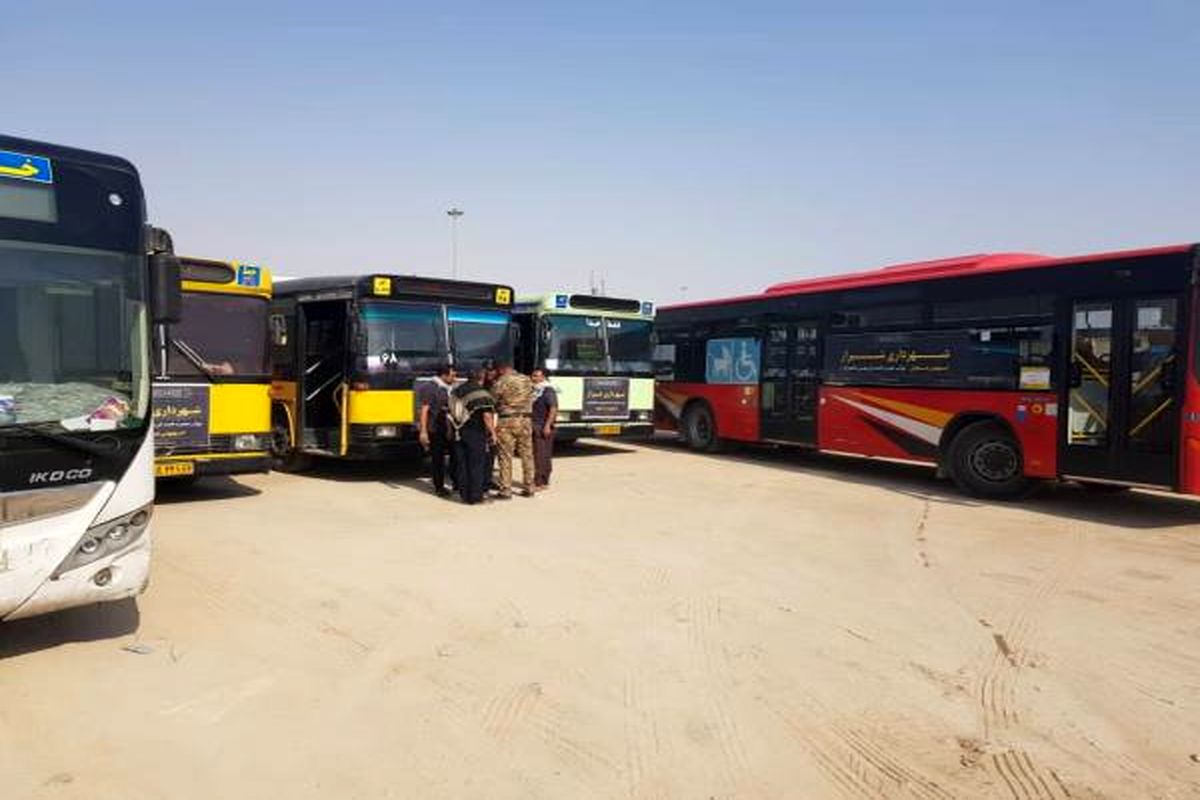 اعزام ۴۰ دستگاه اتوبوس از شیراز به مرز شلمچه تا بصره عراق