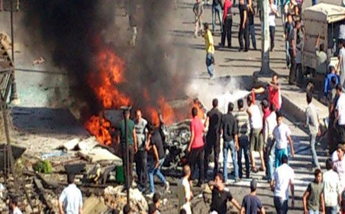انفجار تروریستی در حمص شماری قربانی گرفت