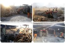 13 حلقه چاه غیرمجاز تولید زغال چوب در شهرستان خمینی شهر تخریب شد