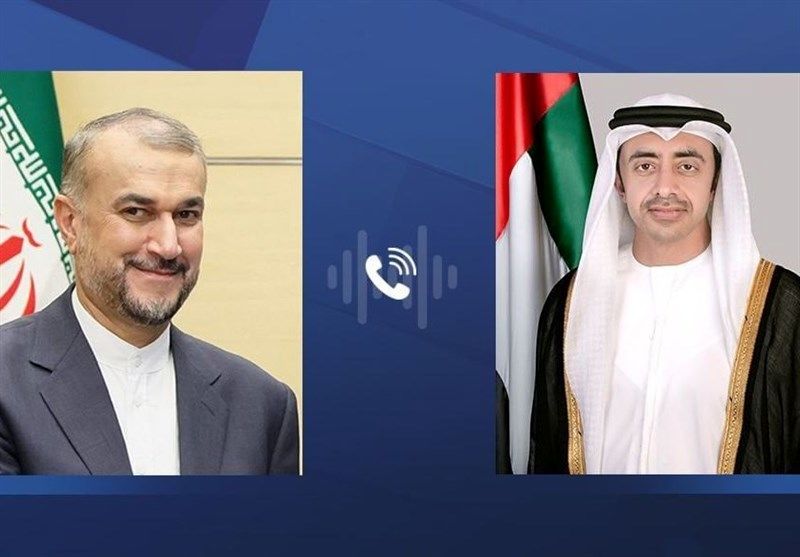 بررسی آخرین اوضاع غزه در گفتگوی تلفنی وزرای خارجه ایران و امارات