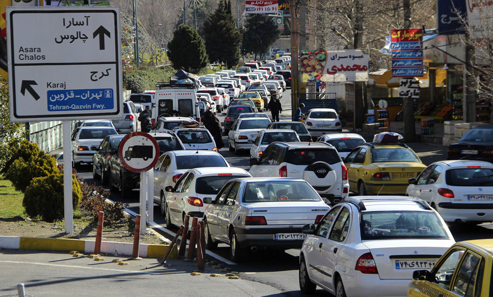 ثبت بیش از ۱۱ میلیون تردد خودرو در جاده‌های مازندران