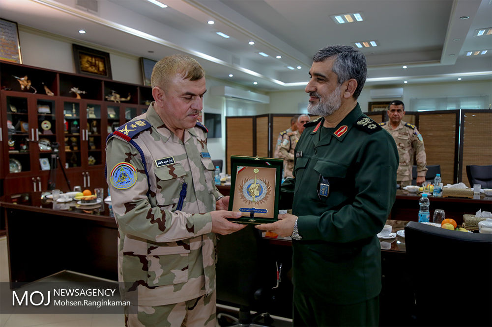 دیدار فرمانده پدافند هوایی عراق با فرمانده نیروی هوافضای سپاه