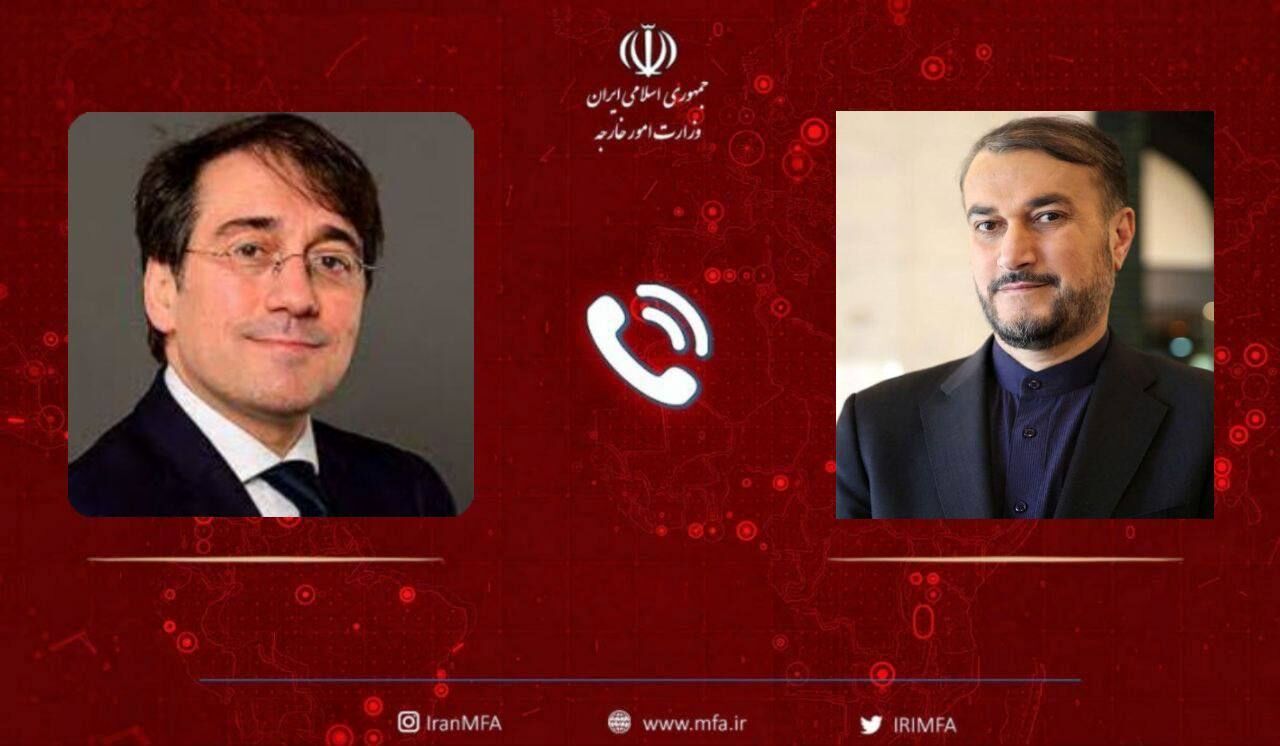 وزرای خارجه ایران و اسپانیا در خصوص روابط دوجانبه گفت‌وگو کردند