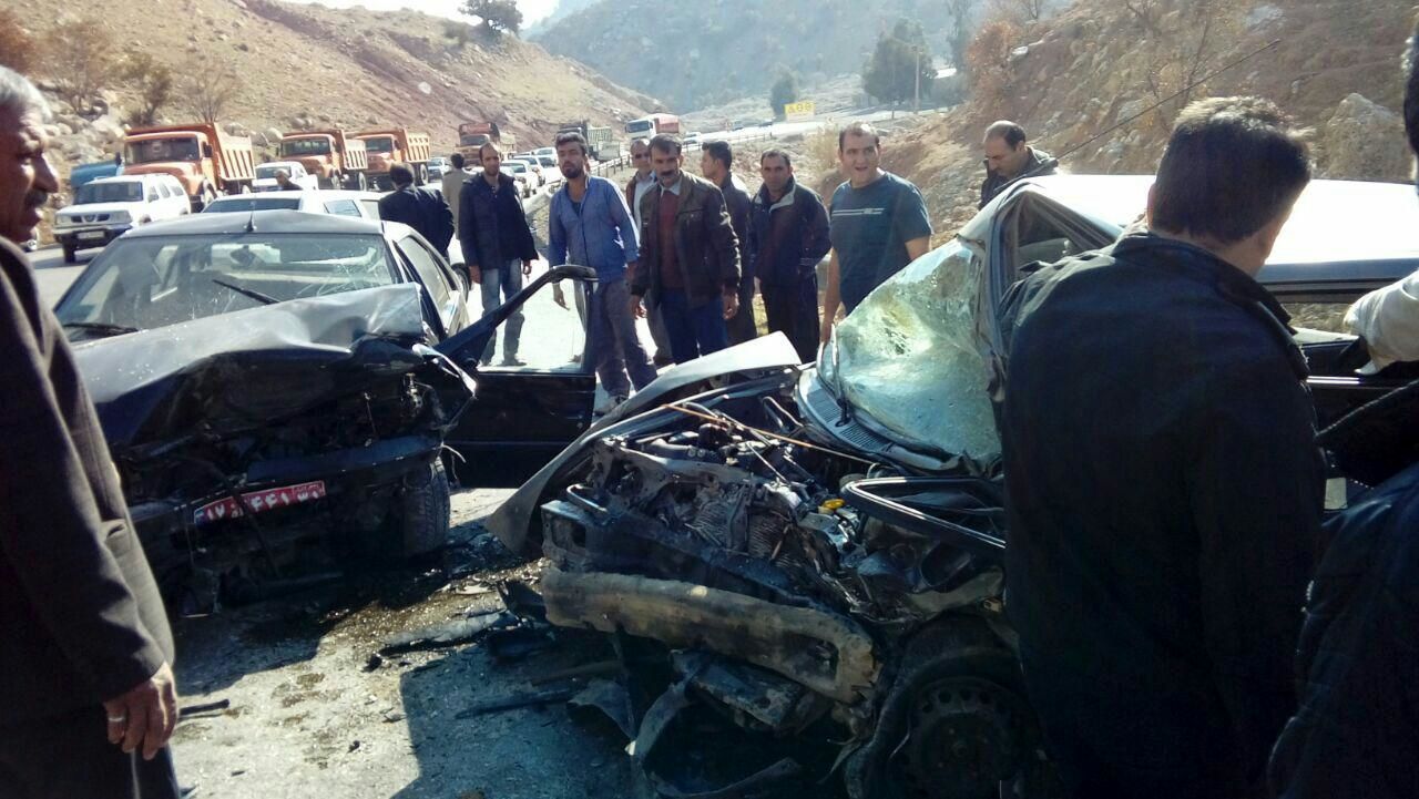 6 کشته و مجروح در تصادف محور پلدختر – کرمانشاه