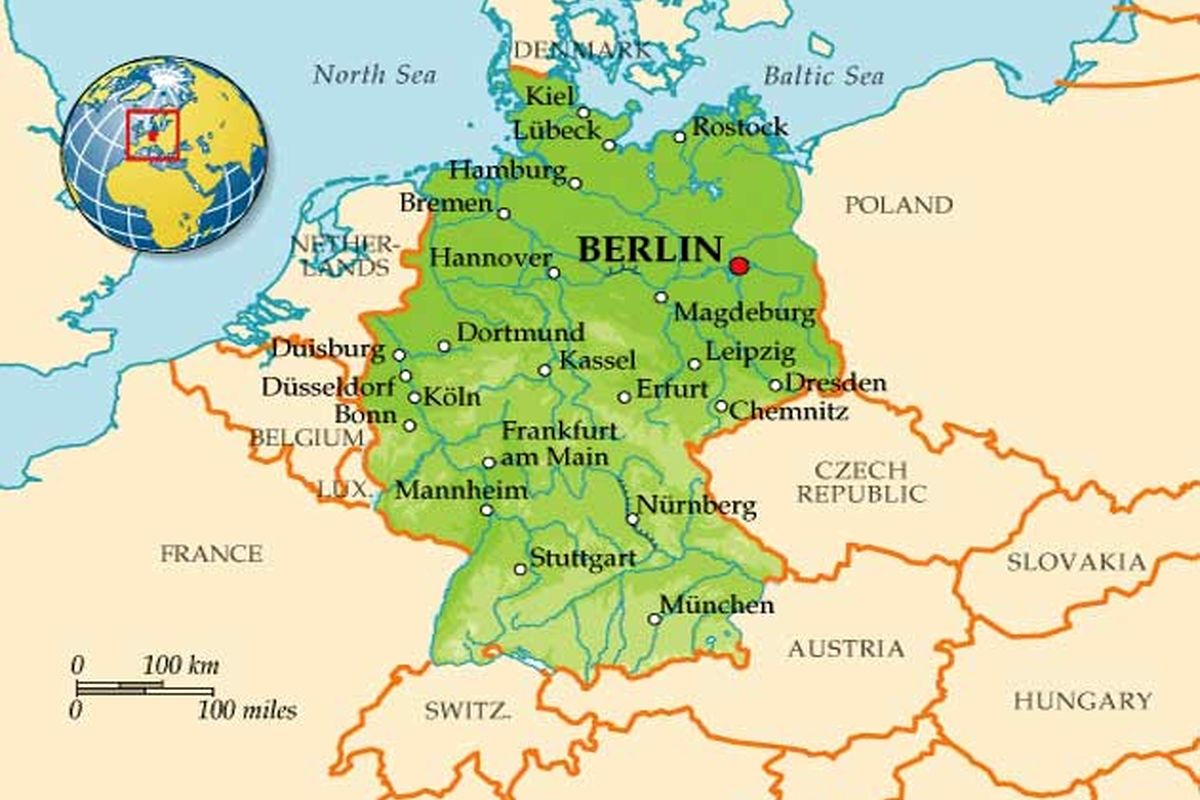 ۵۰۰ متر مربع از خاک جمهوری چک از آن آلمان است