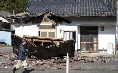 زلزله ۷.۴ ریشتری ژاپن را به لرزه درآورد/ ثبت ۴ کشته و ده‌ها مصدوم
