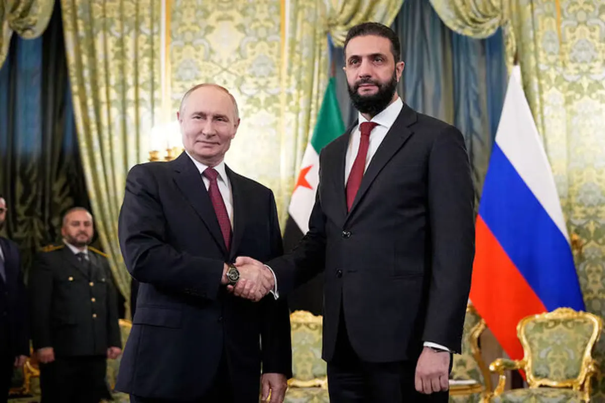 احمد الشرع و ولادیمیر پوتین