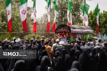 تشییع باشکوه فرمانده حفاظت اطلاعات بسیج در سلسله + فیلم