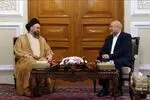 سیدعمار حکیم با رئیس مجلس ایران دیدار کرد