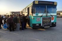 نگاهی به فعالیت ناوگان حمل‌ونقل مسافر شهرداری شیراز در مرز شلمچه-تنومه